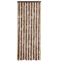 Vliegengordijn 56x185 cm chenille beige en lichtbruin 3