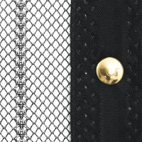 Insectendeurgordijnen 2 st magnetisch 220x100 cm zwart 6