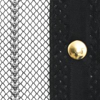 Insectendeurgordijnen 2 st magnetisch 230x160 cm zwart 6