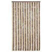 Vliegengordijn 100x200 cm chenille donkerbruin en beige 3