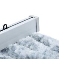 Vliegengordijn 100x200 cm chenille wit en grijs 7