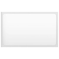 Badkamermeubelset bewerkt hout hoogglans wit 8