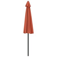 Balkonparasol half met aluminium paal 270x144x222 cm terracotta 5