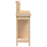 Oppottafel met kast 110,5x45x124,5 cm massief vurenhout 8