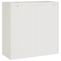 Archiefkast 90x40x130 cm staal wit 10