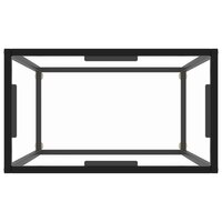 Wandtafel 60x35x75 cm gehard glas transparant 4