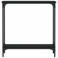 Wandtafel 75x22,5x75 cm bewerkt hout zwart 4