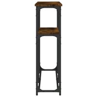 Wandtafel 145x22,5x75 cm bewerkt hout gerookt eikenkleurig 5