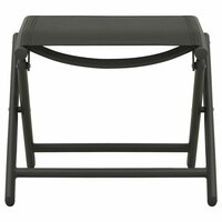 3-delige Loungeset textileen en aluminium zwart 9