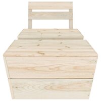 2-delige Loungeset ge&iuml;mpregneerd vurenhout 2