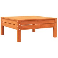 Tuinvoetenbank met kussen massief grenenhout wasbruin 4