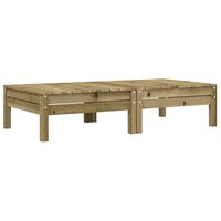 Tuinvoetenbanken met kussens 2 st ge&iuml;mpregneerd grenenhout 4