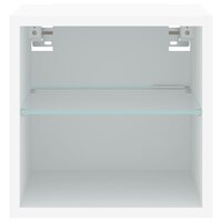 Tv-meubel met LED-verlichting 30x28,5x30 cm wit 8
