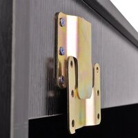 Badkamermeubelset met wasbak zwart 3-dlg 6