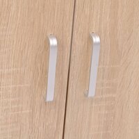 Badkamermeubelset met wasbak beige 3-dlg 4