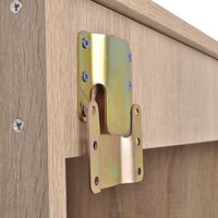 Badkamermeubelset met wasbak beige 3-dlg 6