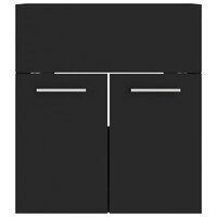 Wastafelkast 41x38,5x46 cm bewerkt hout zwart 3