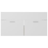 Wastafelkast 90x38,5x46 cm bewerkt hout wit en sonoma eiken 5