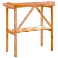 Plantentafel met schap 78x38x82,5 cm vurenhout bruin 6