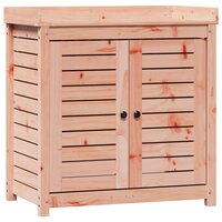 Oppottafel met schappen 82,5x50x86,5 cm massief douglashout 2