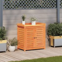 Oppottafel met schappen 82,5x50x86,5 cm grenenhout bruin 3