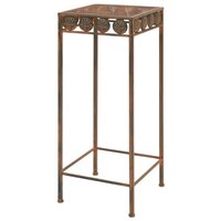 Plantenstandaardset vintage stijl metaal roestkleur 3-delig 4