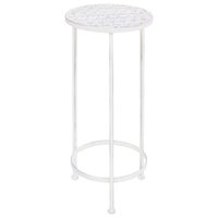 3-delige Plantenstandaardset vintage stijl metaal antiekwit 2