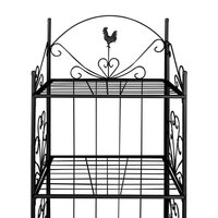 Plantenrek vierkant zwart 3