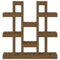 Plantenstandaard 104,5x25x109,5 cm grenenhout honingbruin 5