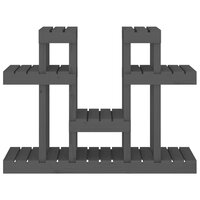 Plantenstandaard grijs 104,5x25x77,5 cm massief grenenhout 5