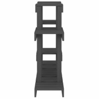 Plantenstandaard grijs 104,5x25x77,5 cm massief grenenhout 6