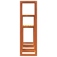 Plantenstandaards 3 st massief grenenhout wasbruin 6