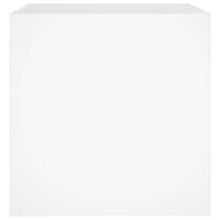 Plantenbak 40x40x40 cm bewerkt hout wit 5