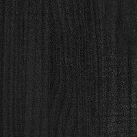 Plantenbak 31x31x70 cm massief grenenhout zwart 6