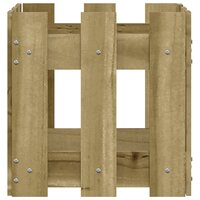Plantenbak met hekontwerp 30x30x30 cm ge&iuml;mpregneerd grenenhout 5