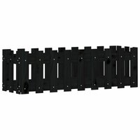 Plantenbak verhoogd hekontwerp 100x30x30 cm grenenhout zwart 4