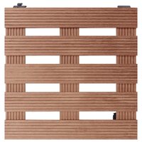 Plantentrolleys 4 st 30x30x7,5 cm HKC bruin 3