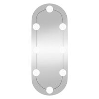 Wandspiegel met LED&amp;apos;s ovaal 20x50 cm glas 5