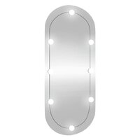 Wandspiegel met LED&amp;apos;s ovaal 40x90 cm glas 2