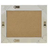 Wandspiegel barok stijl 60x40 cm zilverkleurig 3