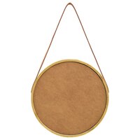 Wandspiegel met band 40 cm goudkleurig 5