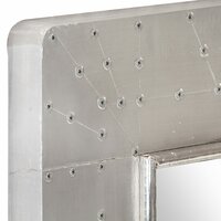 Spiegel luchtvaartstijl 50x50 cm metaal 5