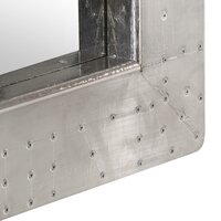 Spiegel luchtvaartstijl 50x50 cm metaal 6