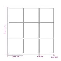 Wandspiegel 60x60 cm metaal zwart 6