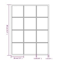 Wandspiegel 80x60 cm metaal zwart 8