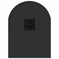 Wandspiegel 60x25 cm ovaal zwart 5