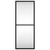 Wandspiegel rechthoekig 20x50 cm ijzer zwart 3