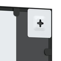 Wandspiegel rechthoekig 50x60 cm ijzer zwart 6