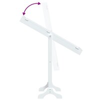 Spiegel vrijstaand 34x37x146 cm wit 8