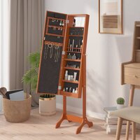 Spiegel vrijstaand met LED&amp;apos;s 34x37x146 cm 5